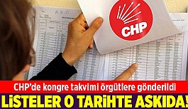 CHP'DE KONGRE TAKVİMİNİN AYRINTILARI