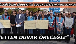 ÜLKÜCÜLER ŞİDDETİ VE ÇOCUK İSİTİSMARINI KINADI