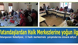 Vatandaşlardan Halk Merkezlerine yoğun ilgi