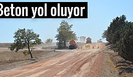 YENİKENT-YAZIDERE YOLU DA BETON YOL OLUYOR