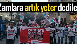 Zamları fatura yakarak protesto ettiler