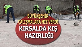 BÜYÜKŞEHİR KIRSALDA YOLLARI KIŞA HAZIRLIYOR