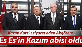 Eskişehirspor Başkanı Mustafa Akgören Kazım Kurt’u ziyaret etti