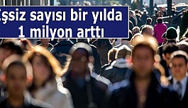 İşsiz sayısı bir yılda 1 milyon arttı