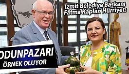İzmit Belediye Başkanı Fatma Kaplan Hürriyet Kazım Kurt’u ziyaret etti