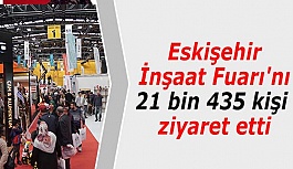 TÜYAP Eskişehir İnşaat Fuarı'nı 21 bin 435 kişi ziyaret etti