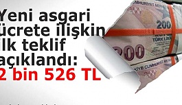 Yeni asgari ücrete ilişkin ilk teklif açıklandı