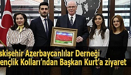 Eskişehir Azerbaycanlılar Derneği Gençlik Kolları’ndan Başkan Kurt’a ziyaret