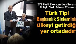 İYİ Partili Türmen: Türk tipi başkanlık sisteminin ülkeyi getirdiği yer ortadadır