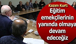 Kazım Kurt, öğretmenlerle bir araya geldi