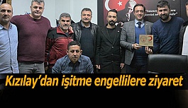 Kızılay’dan işitme engellilere ziyaret