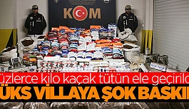 Villaya kaçak sigara baskını