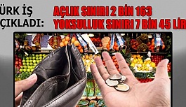 "YOKSULLUK SINIRI 7 BİN 45 LİRA"