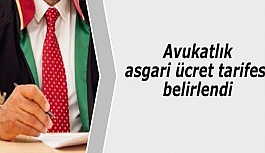 Avukatlık asgari ücret tarifesi belirlendi