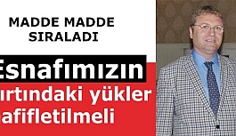 Bahar Bilen: Esnafımızın sırtındaki yükler hafifletilmeli