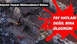 Eskişehir İnşaat Mühendisleri Odası: FAY HATLARI DEĞİL BİNA ÖLDÜRÜR!