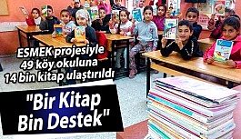 ESMEK projesiyle 49 köy okuluna 14 bin kitap ulaştırıldı