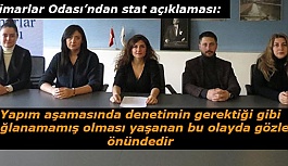 Mimarlar Odası’ndan stat açıklaması