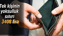 Tek kişinin yoksulluk sınırı 3408 lira