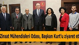 Ziraat Mühendisleri Odası Başkan Kurt’u ziyaret etti