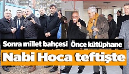 Avcı’dan kütüphane ve Millet Bahçesine inceleme