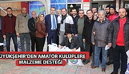 BÜYÜKŞEHİR’DEN AMATÖR KULÜPLERE  MALZEME DESTEĞİ