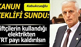 Çiftçilerin kullandığı elektrikten TRT payı kaldırılsın