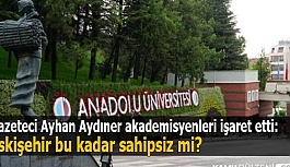 Gazeteci Ayhan Aydıner: Bu kenti, değerli akademisyenleri sahipsiz bırakanlar utansın...