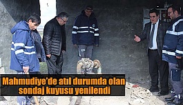 Mahmudiye’de atıl durumda olan sondaj kuyusu yenilendi