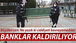 BÜYÜKŞEHİR ÖNLEM İÇİN BANKLARI KALDIRIYOR