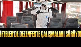 ÇİFTELER’DE DEZENFEKTE ÇALIŞMALARI SÜRÜYOR