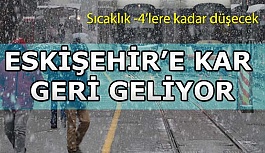 ESKİŞEHİR’E KAR GERİ GELİYOR