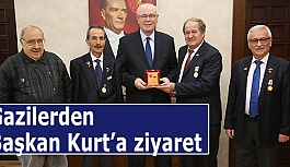 Gazilerden Başkan Kurt’a ziyaret