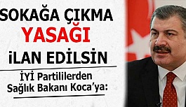 İYİ Partili vekiller: Sokağa çıkma yasağı ilan edilsin