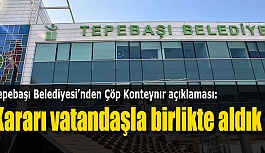 TEPEBAŞI BELEDİYESİ'NDEN ÇİZMELİOĞLU'NA YANIT