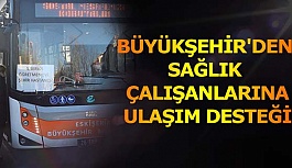 BÜYÜKŞEHİR'DEN SAĞLIK ÇALIŞANLARINA ULAŞIM DESTEĞİ