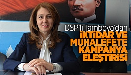 DSP’li Tambova’dan iktidar ve muhalefete kampanya eleştirisi