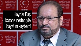 Haydar Baş  korona nedeniyle  hayatını kaybetti