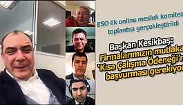 Online mesafede meslek komitesi toplantısı yapıldı