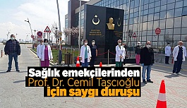 Prof. Dr. Cemil Taşçıoğlu için saygı duruşu