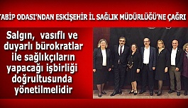 TABİP ODASI’NDAN  ESKİŞEHİR İL SAĞLIK MÜDÜRLÜĞÜ’NE ÇAĞRI