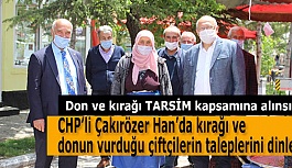 CHP’li Çakırözer: “Çiftçiye acil destek şart”