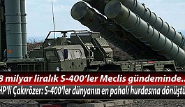 CHP’li Çakırözer: S-400’ler dünyanın en pahalı hurdasına dönüştü