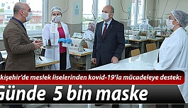 Eskişehir’de Meslek Liseleri Kovid-19’la Mücadeleye Büyük Destek Veriyor