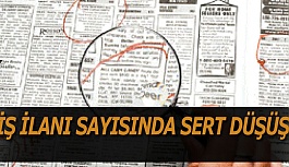 İŞ İLANI SAYISINDA SERT DÜŞÜŞ