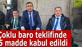 Çoklu baro teklifinde 5 madde kabul edildi