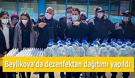 Beylikova’da dezenfektan dağıtımı...
