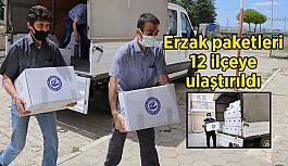 Bayram öncesi erzak paketleri 12 ilçeye ulaştırıldı