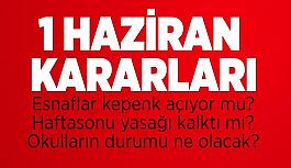 Cumhurbaşkanı Erdoğan normalleşme kararlarını açıkladı