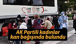 AK Partili kadınlar kan bağışında bulundu